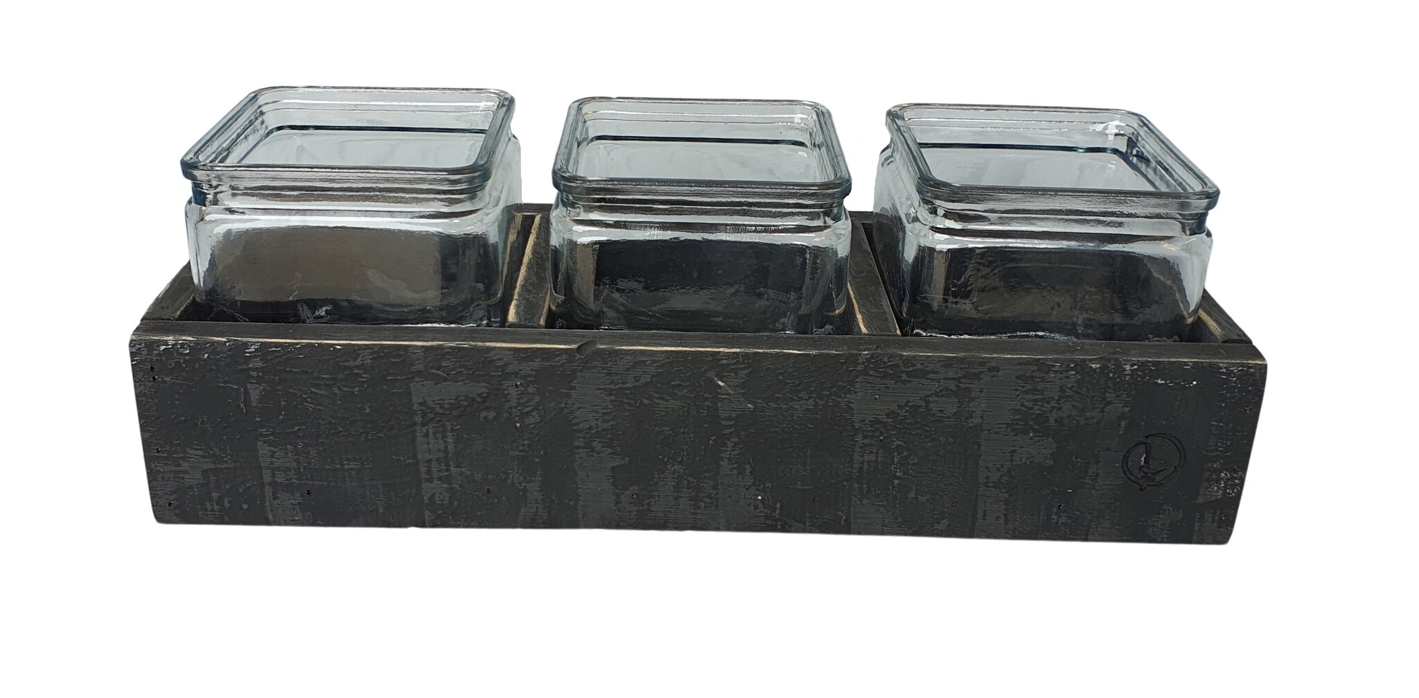 candle hold  black berlin  plain half high 3 - without glass-4