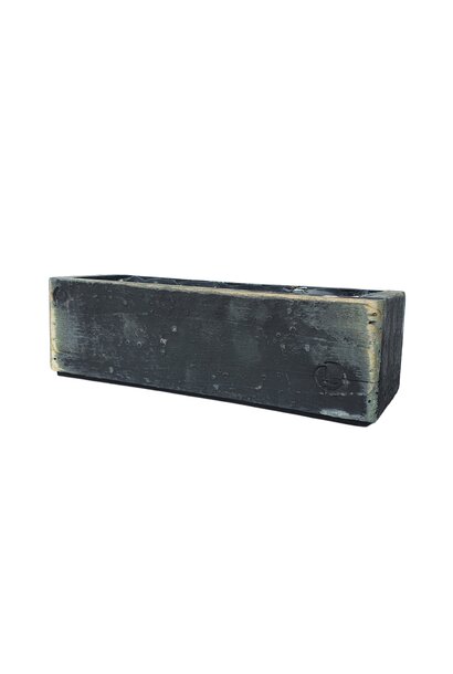 Holztopf schwartz lang 26