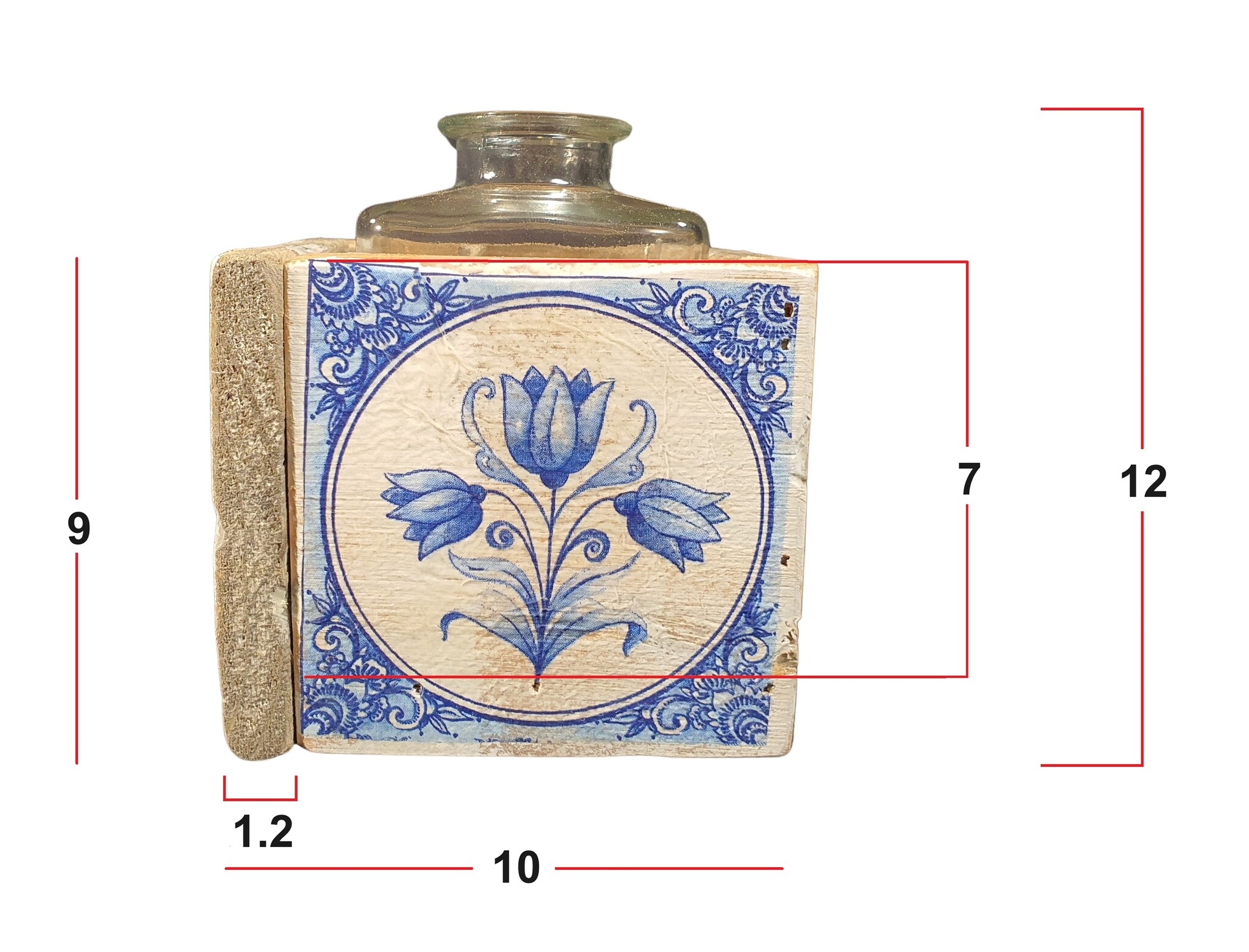pot  old dutch  tiles 9 holland bottom up-6