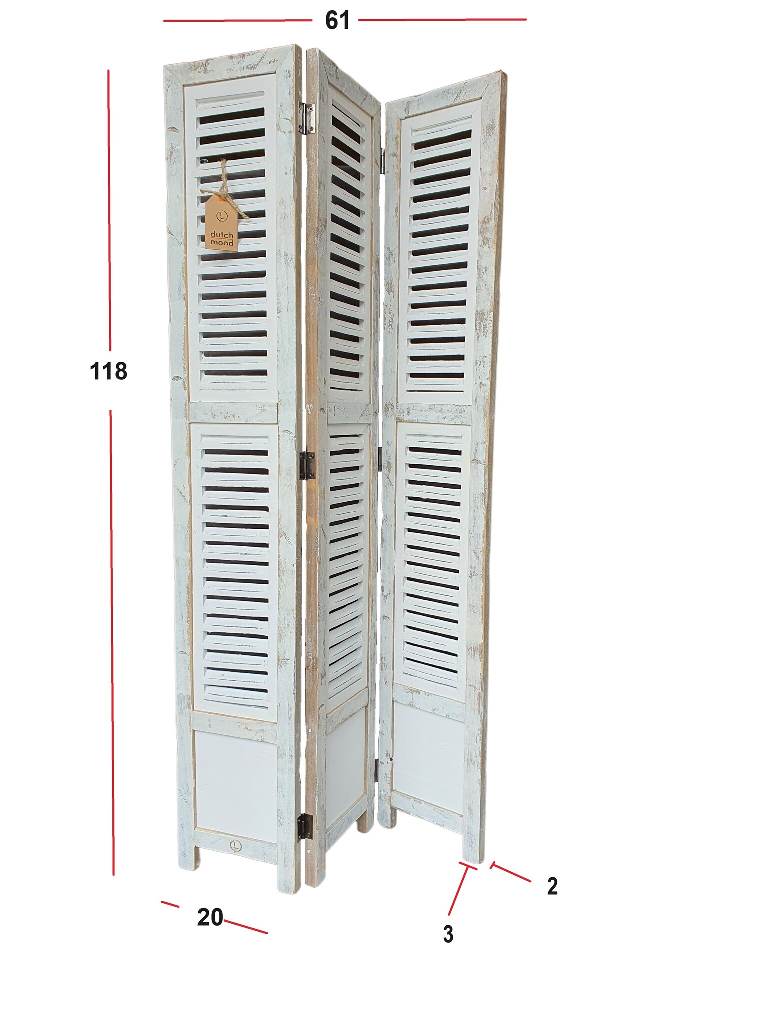home deco old dutch shutter 118 - white-5