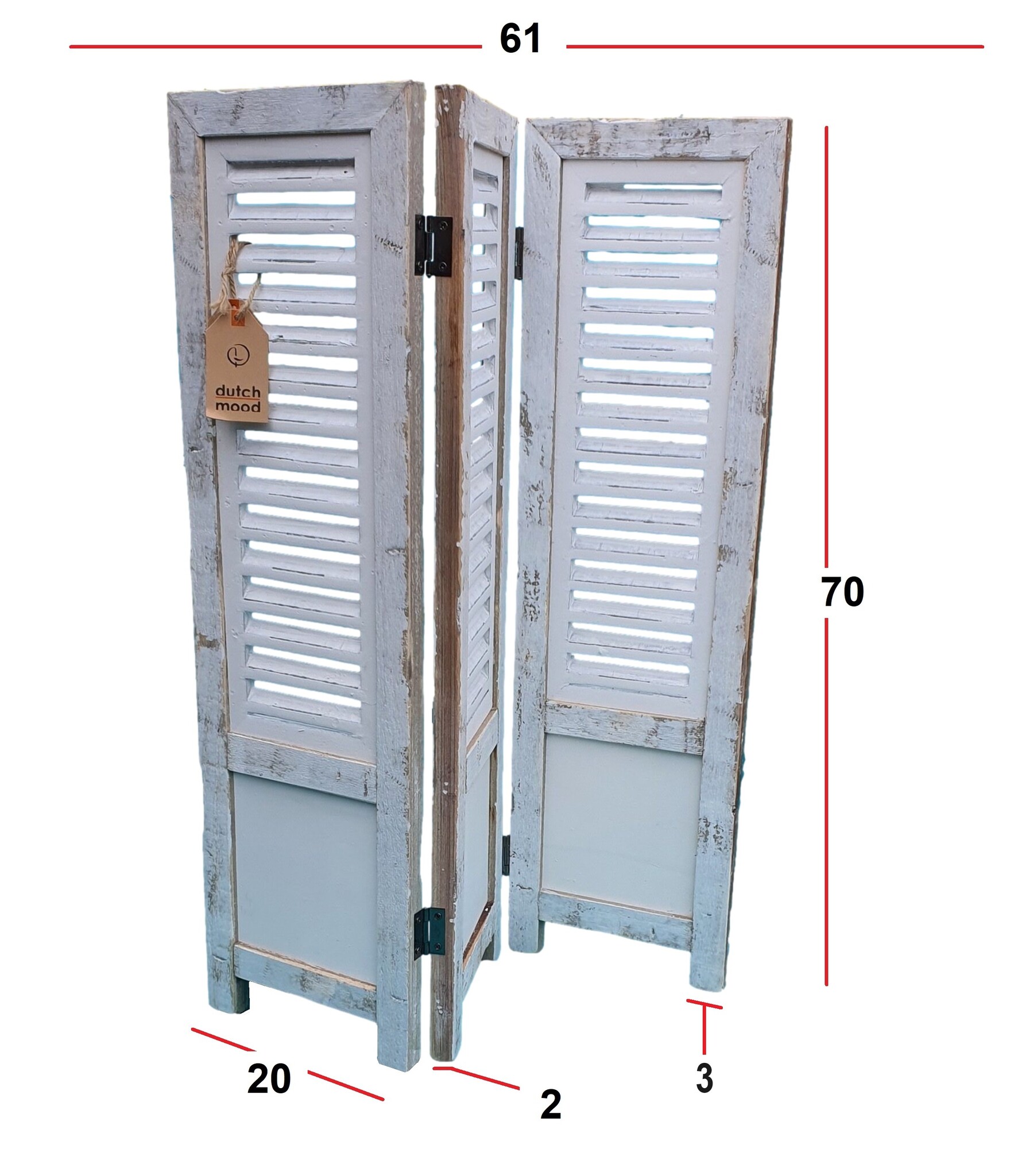 home deco old dutch shutter 70 - white-5