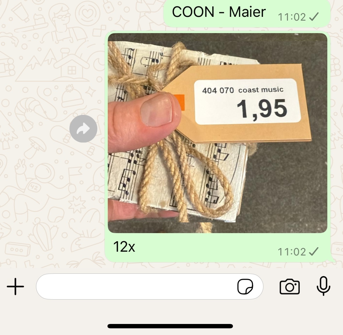per Whatapp bestellen mit Bild