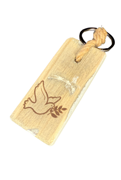 keyhanger old dutch flat DOVE OF PEACE