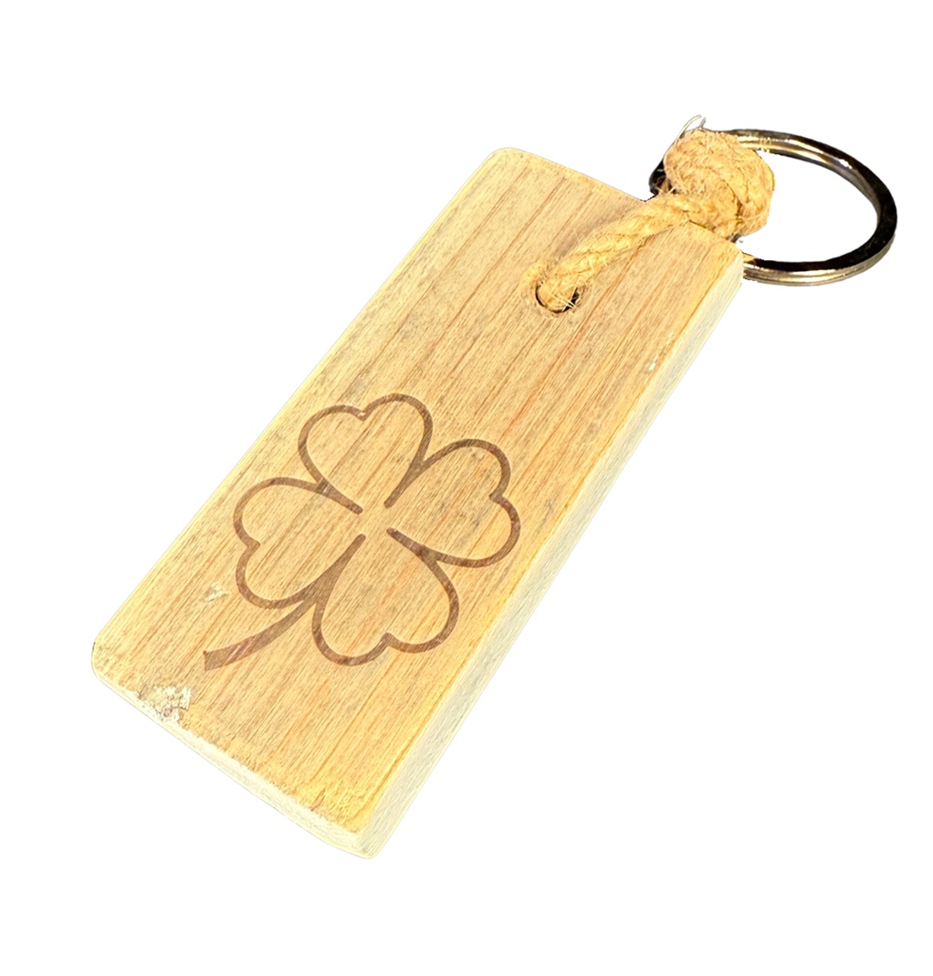 keyhanger old dutch flat 4 LEAF CLOVER-1