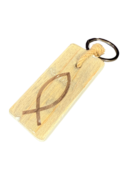 sleutelhanger plat ICHTHUS