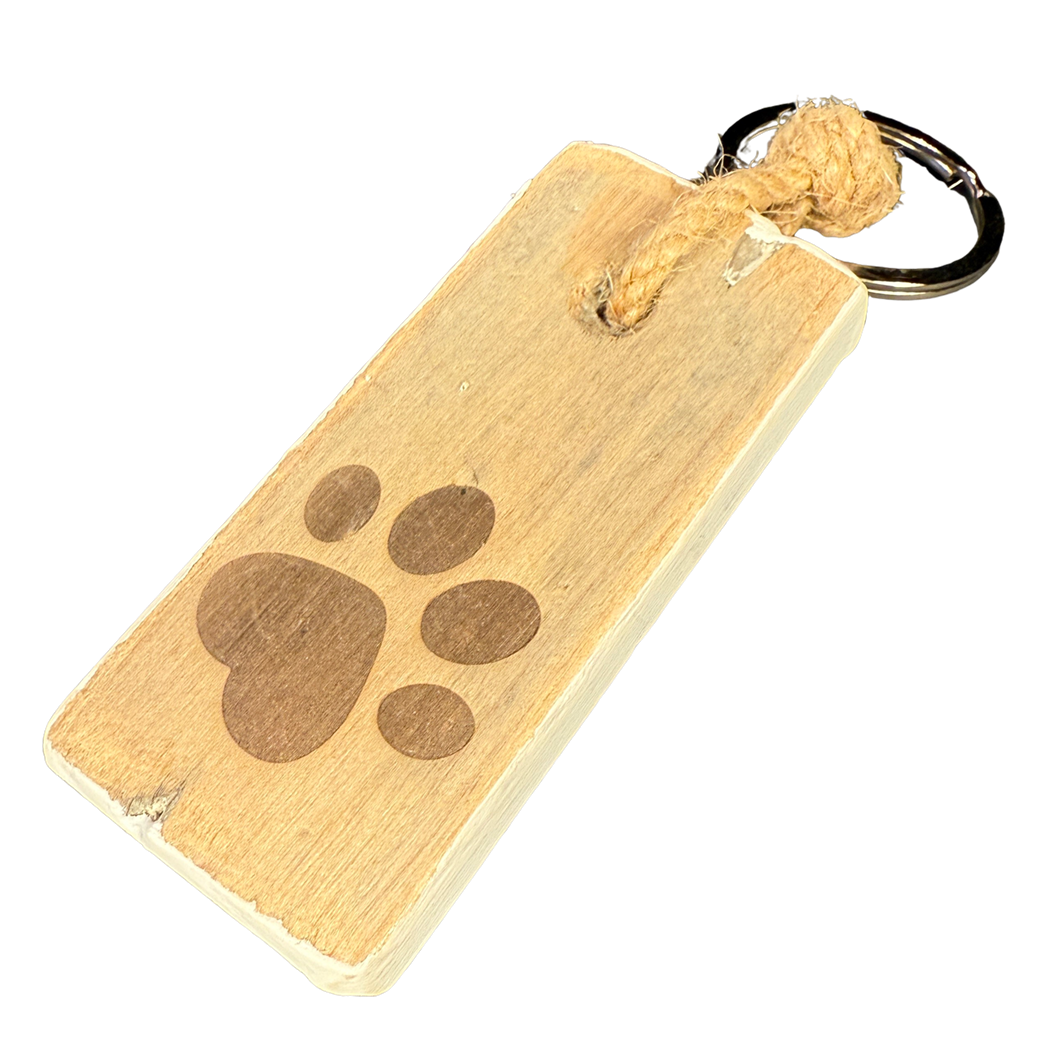 keyhanger old dutch flat DOG PAW PRINT-1