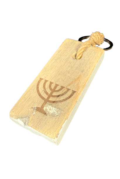 sleutelhanger plat MENORAH
