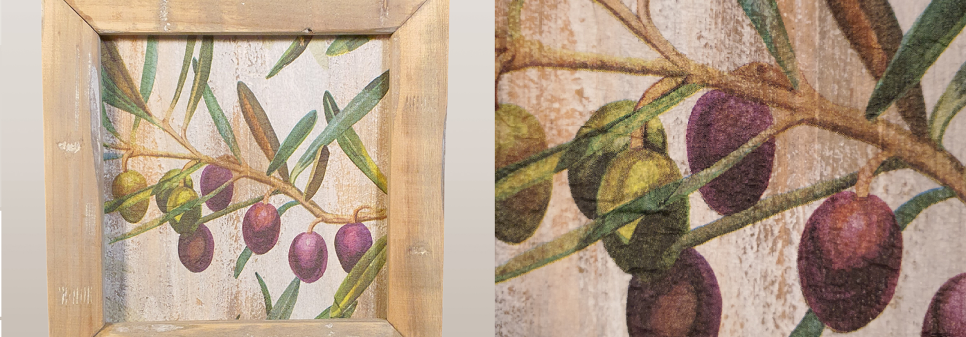 Houten wandtegeltjes met vintage uitstraling