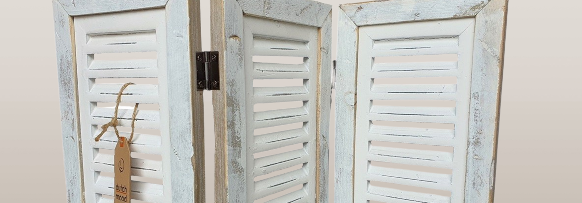 Wholesale wooden shutters as window decor and room divider screen | Dutch Mood