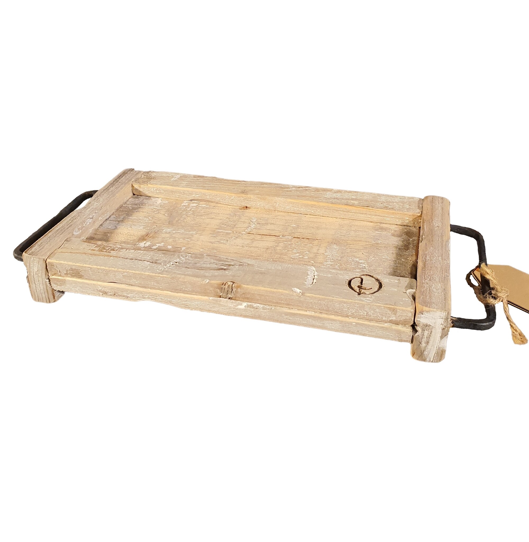 empress houten tray van dutch mood met metalen handvaten