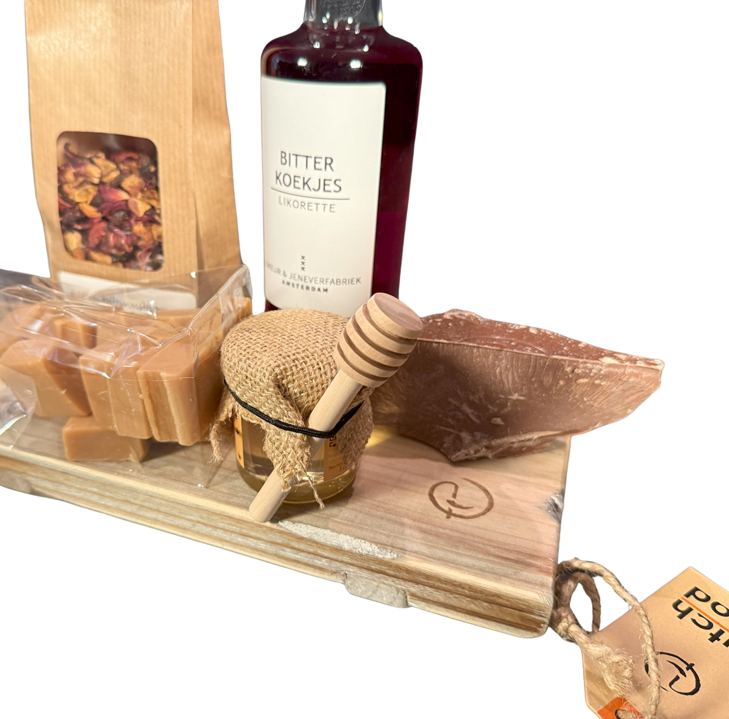 mini langwerpige tray op voet geschenkverpakking www.dutchmood.nl