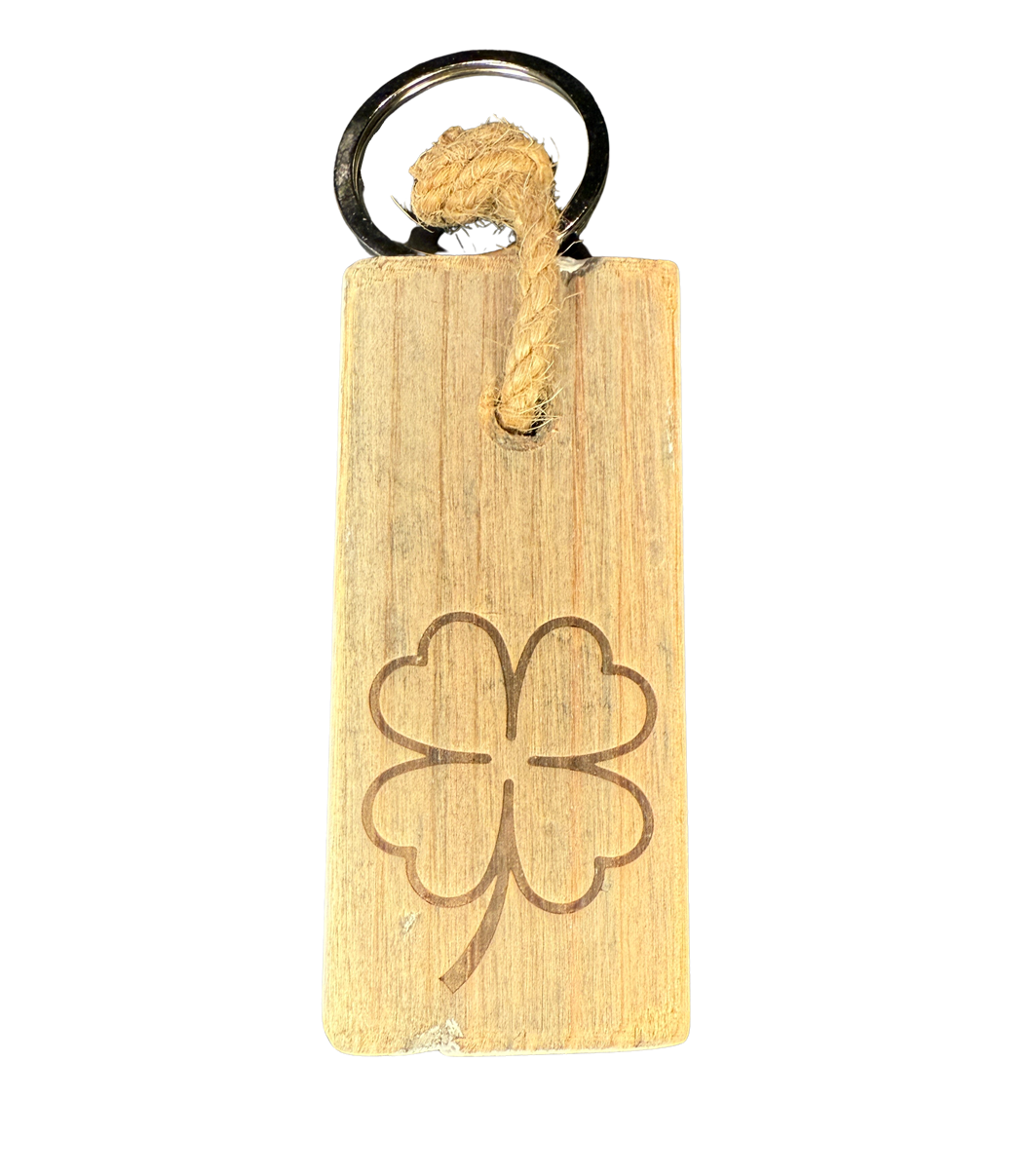 keyhanger old dutch flat 4 LEAF CLOVER-9