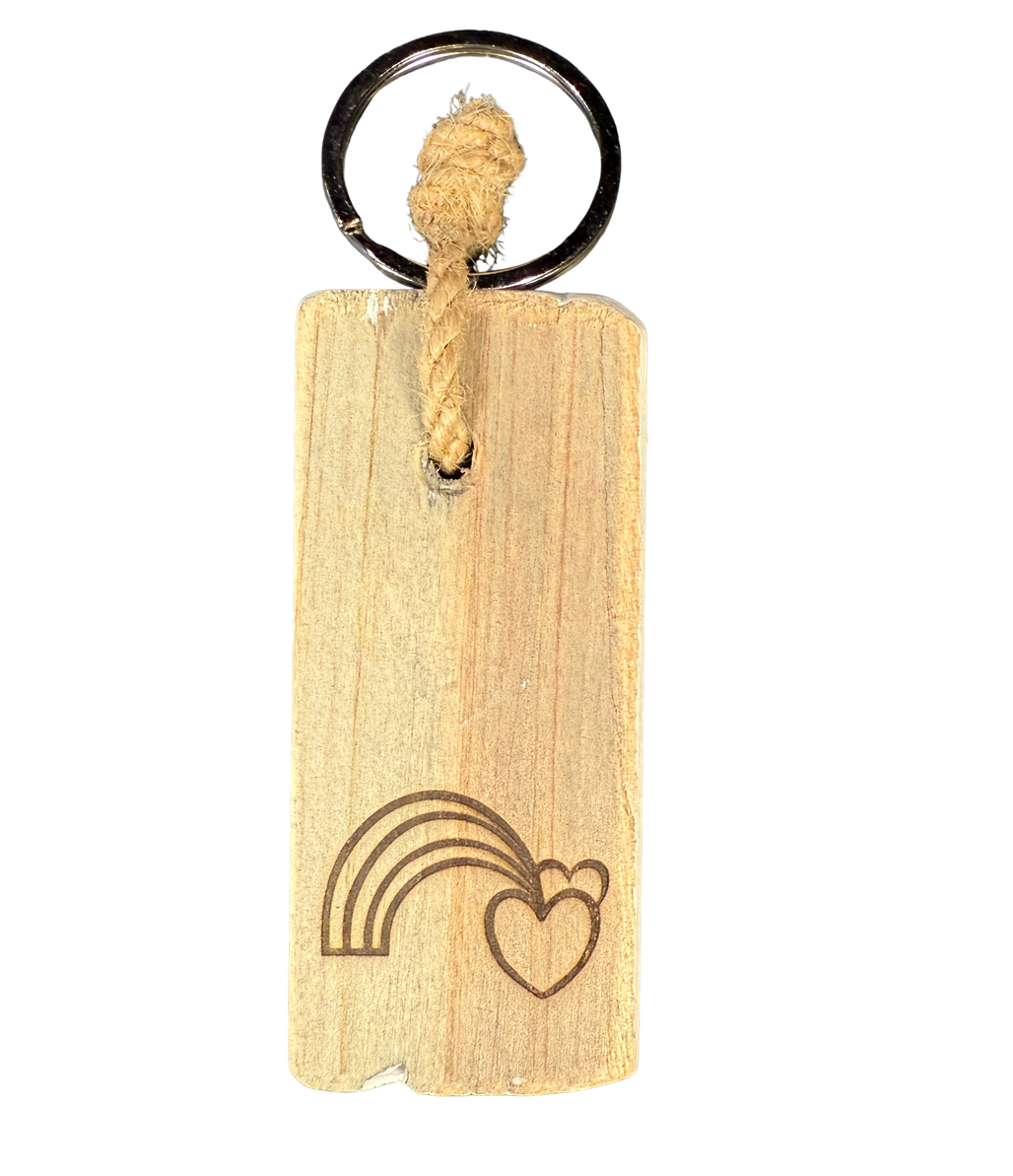 keyhanger old dutch flat RAINBOW HEARTS-9