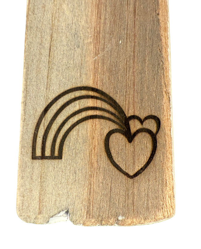 keyhanger old dutch flat RAINBOW HEARTS-10