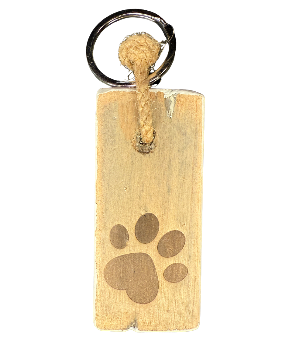 keyhanger old dutch flat DOG PAW PRINT-9