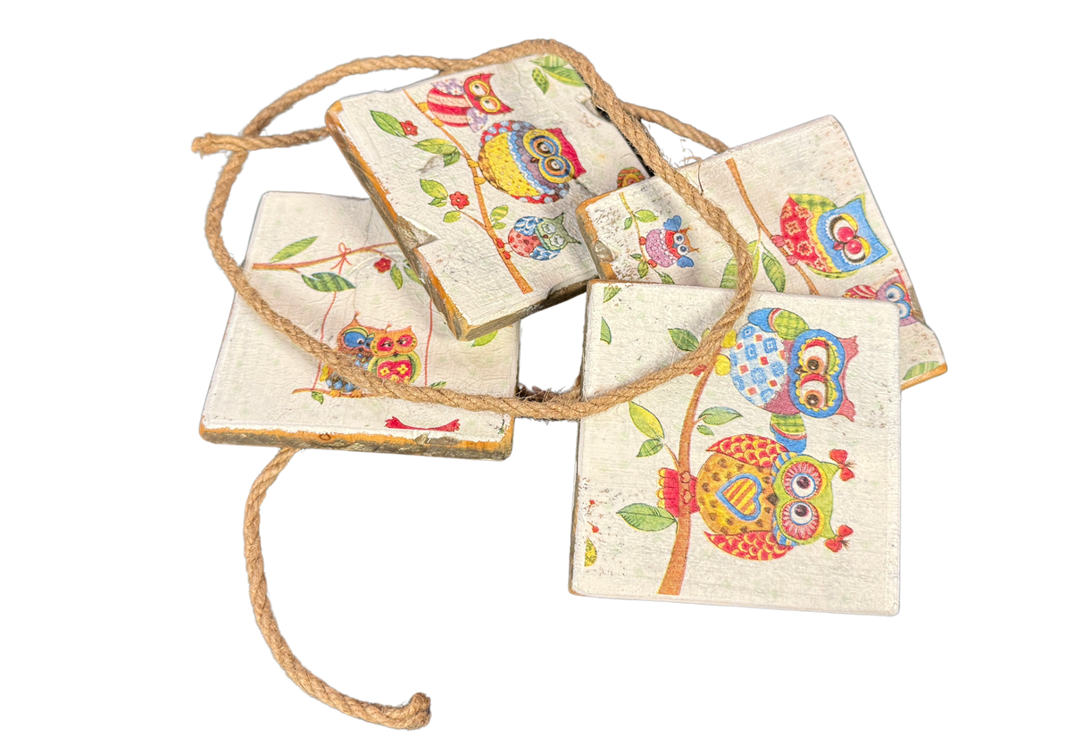 home deco old dutch coast owls colourful-3