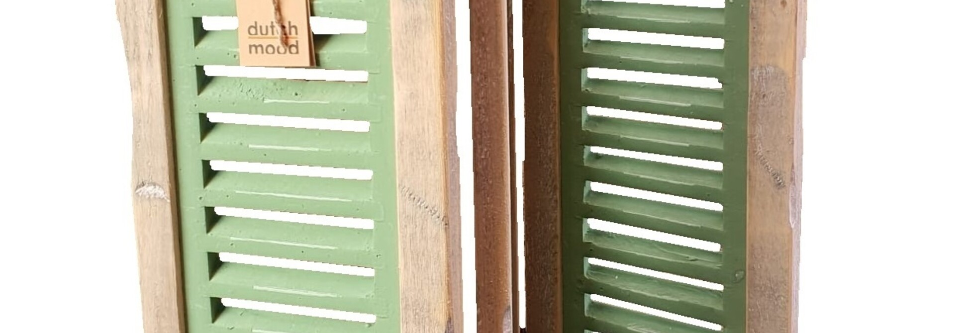 home deco brussels brown shutter 52 green