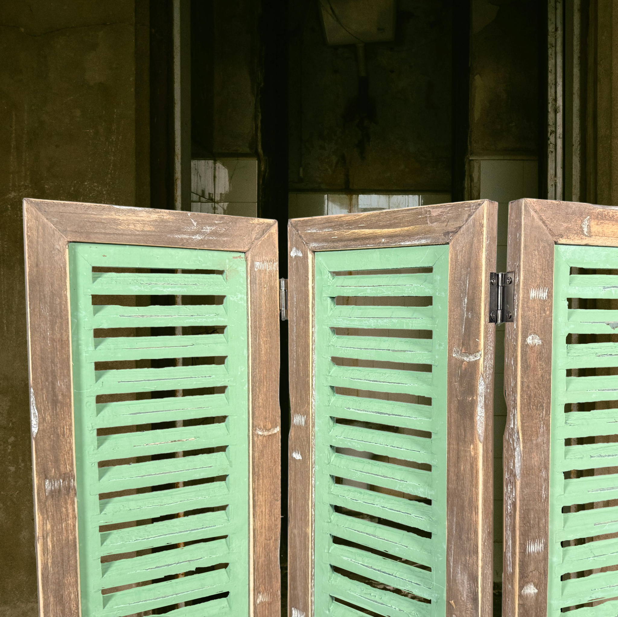 home deco brussels brown shutter 118 green-3