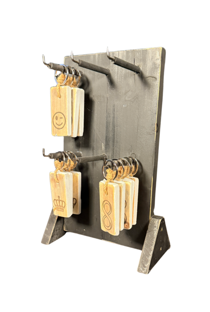 toonbank display voor 6 hangers