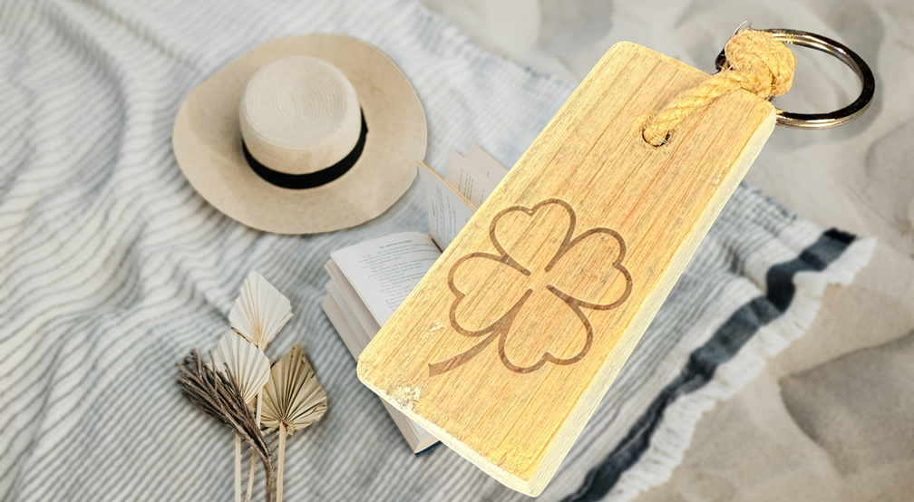 keyhanger old dutch flat 4 LEAF CLOVER-2