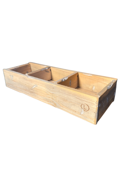 bakje laag 3 vaks zonder glas