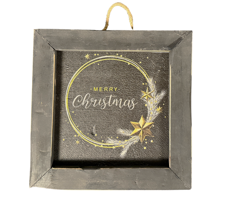 wooden tile black berlin MC ring gold-1