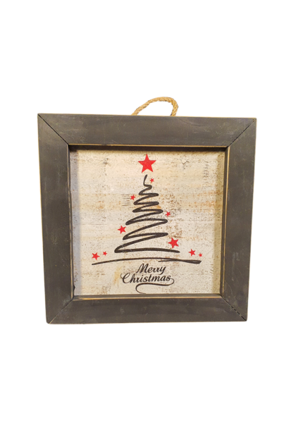 wall tile  MC black red tree