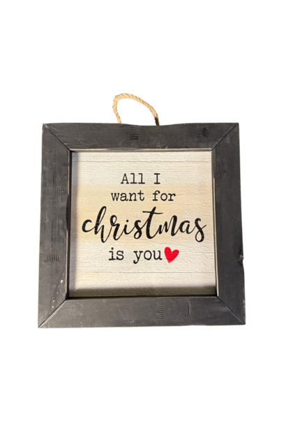 wandtegel  ALL i want for Christmas