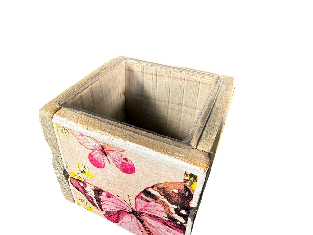 pot old dutch tiles 9 butterfly pink-3