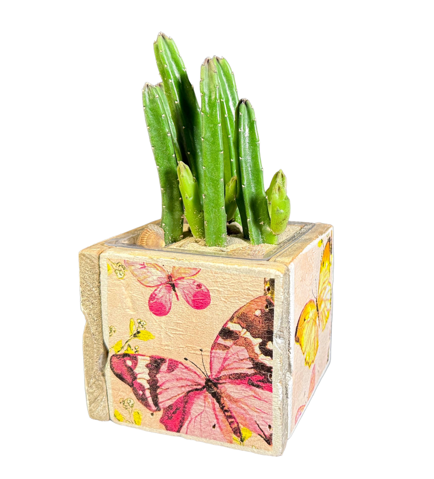 pot old dutch tiles 9 butterfly pink-8