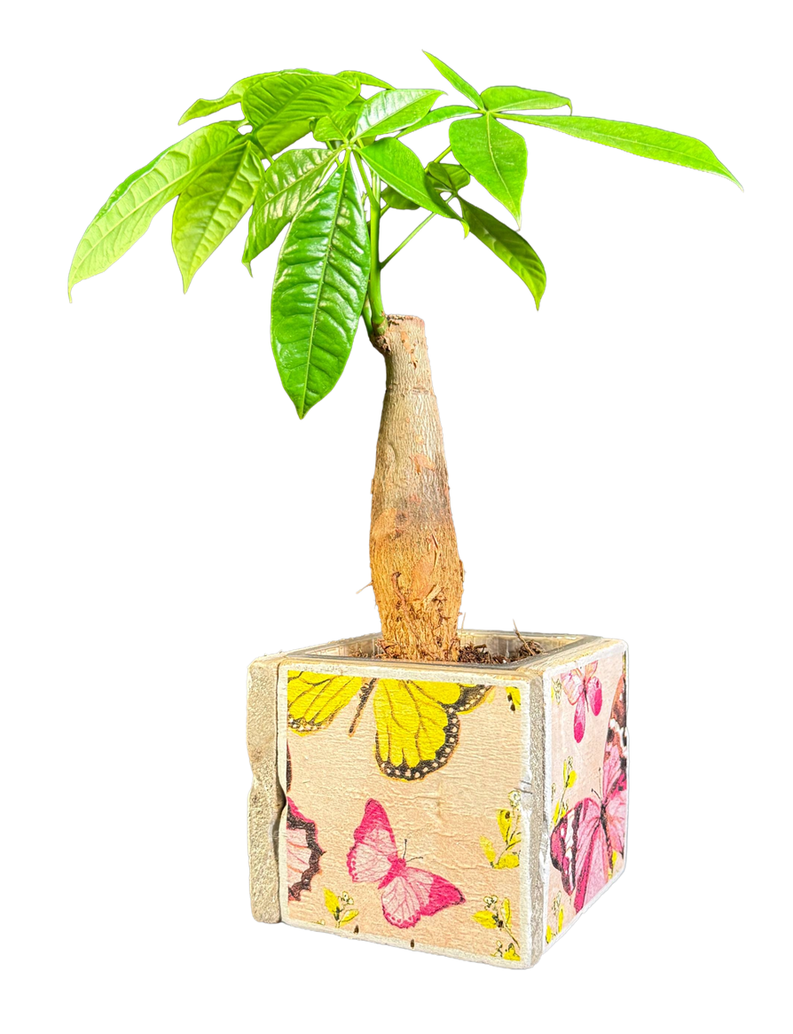 pot old dutch tiles 9 butterfly pink-9