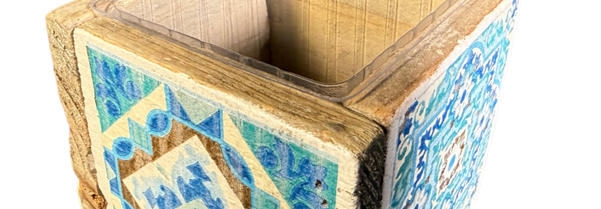 pot  old dutch  tiles 9 indian green