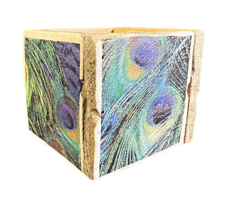 pot old dutch tiles 9 peacock feathers-8