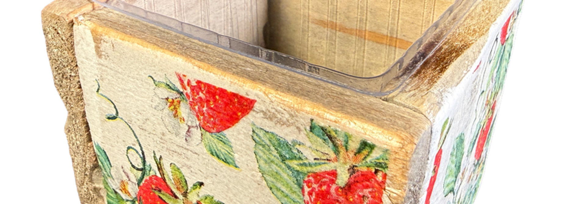 pot old dutch tiles 9 strawberries