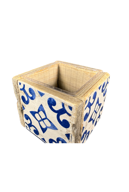 pot tegel  scandinav blauw