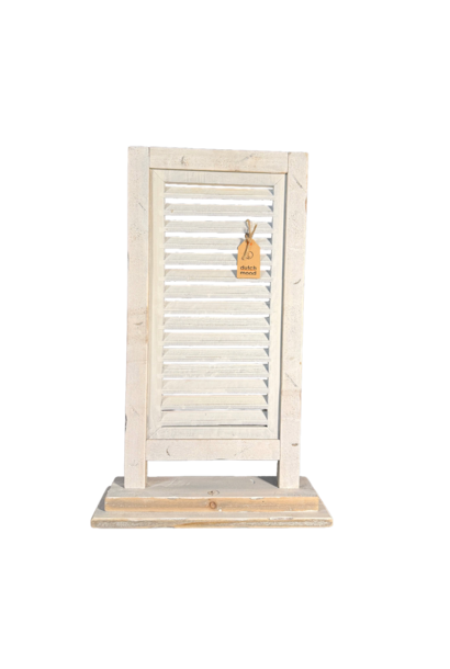 Fensterladen robust einflügelig altes weiß