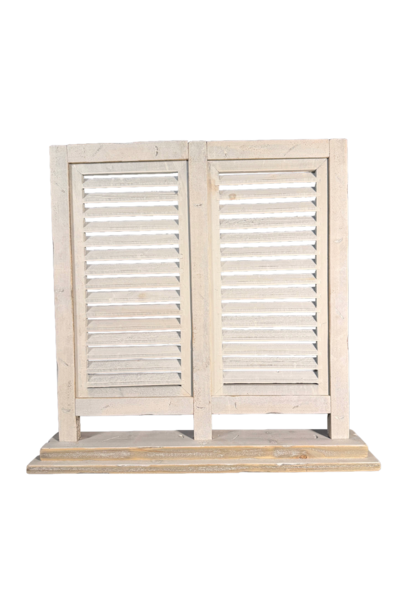 window shutter robuust double naturel
