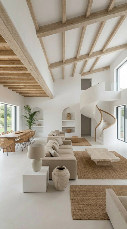 Natürliches beiges Interieur passend zum Dutch Mood Stil