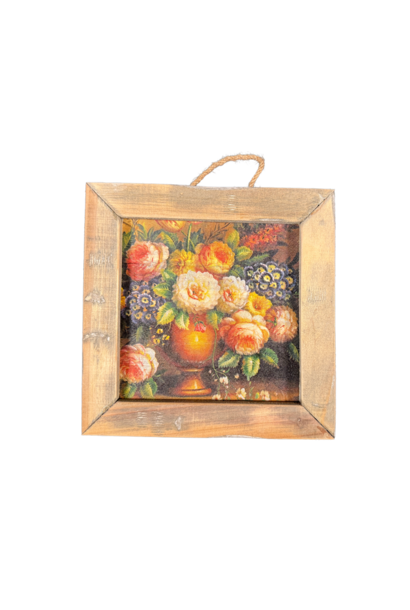 Wandfliese antike blumen