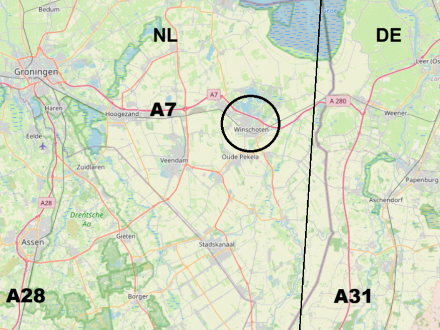 Dutch Mood pickup warehouse location in Winschoten, Netherlands