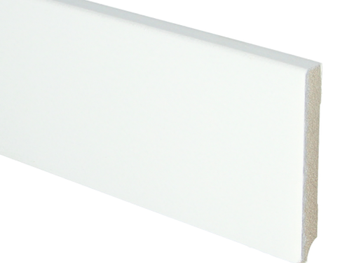 Sfeer Plinten BL MDF plint 90x12 V313 wit gegrond recht