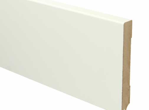 Sfeer Plinten MDF Moderne plint 120x15 RAL 9010 + uitsparing