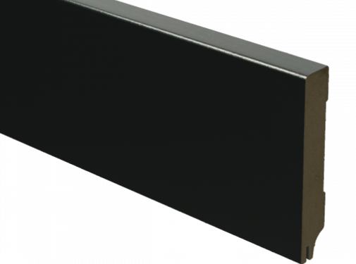 Sfeer Plinten MDF Moderne plint 90x15 RAL 9005 + uitsparing