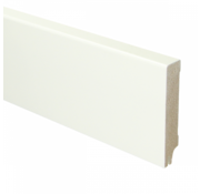 Sfeer Plinten MDF Moderne plint 90x18 RAL 9010 + uitsparing