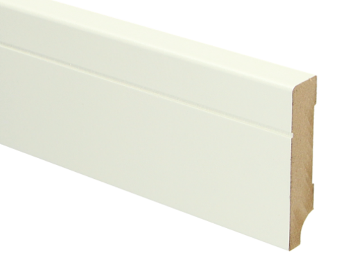 Sfeer Plinten MDF Tijdloze plint 70x15 wit voorgelakt RAL 9010