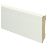 Sfeer Plinten MDF Tijdloze plint 90x18 wit voorgel. RAL 9010