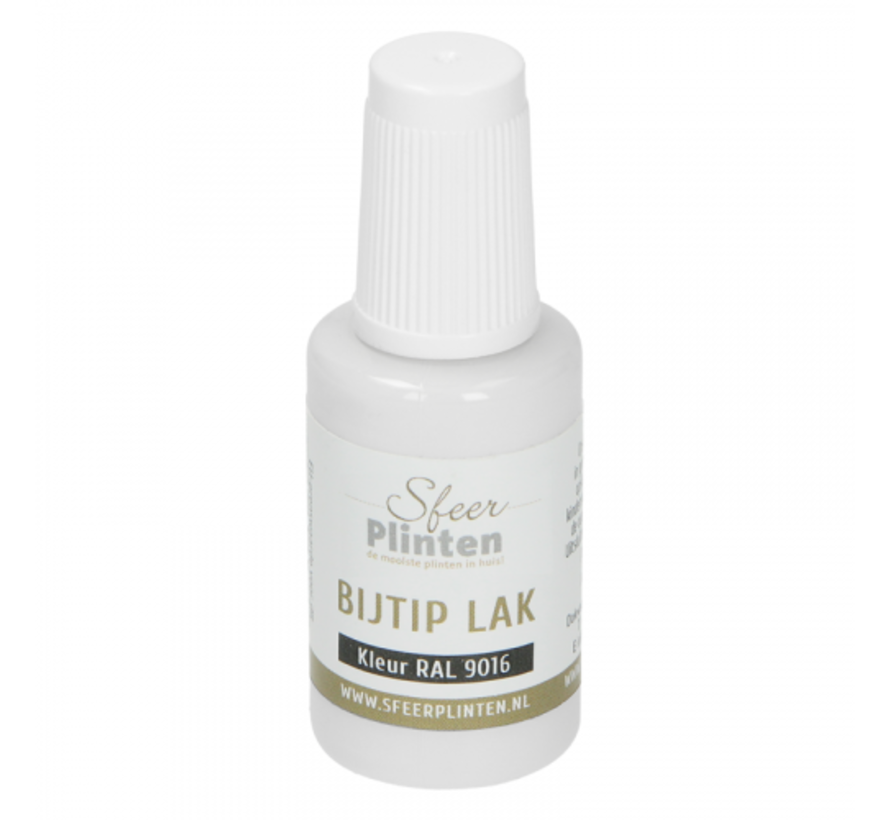 Sfeerplinten bij-tip-lak RAL 9016 - 20 ml