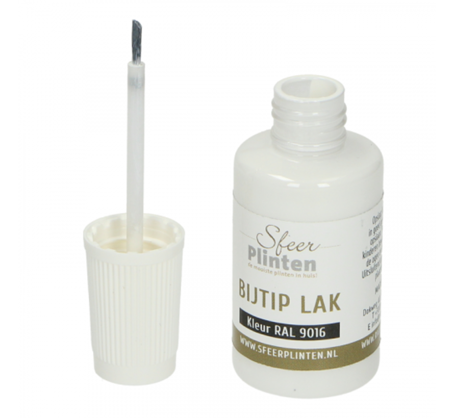 Sfeerplinten bij-tip-lak RAL 9016 - 20 ml