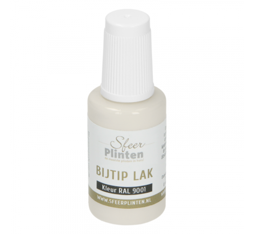 Sfeerplinten bij-tip-lak RAL 9001 - 20 ml