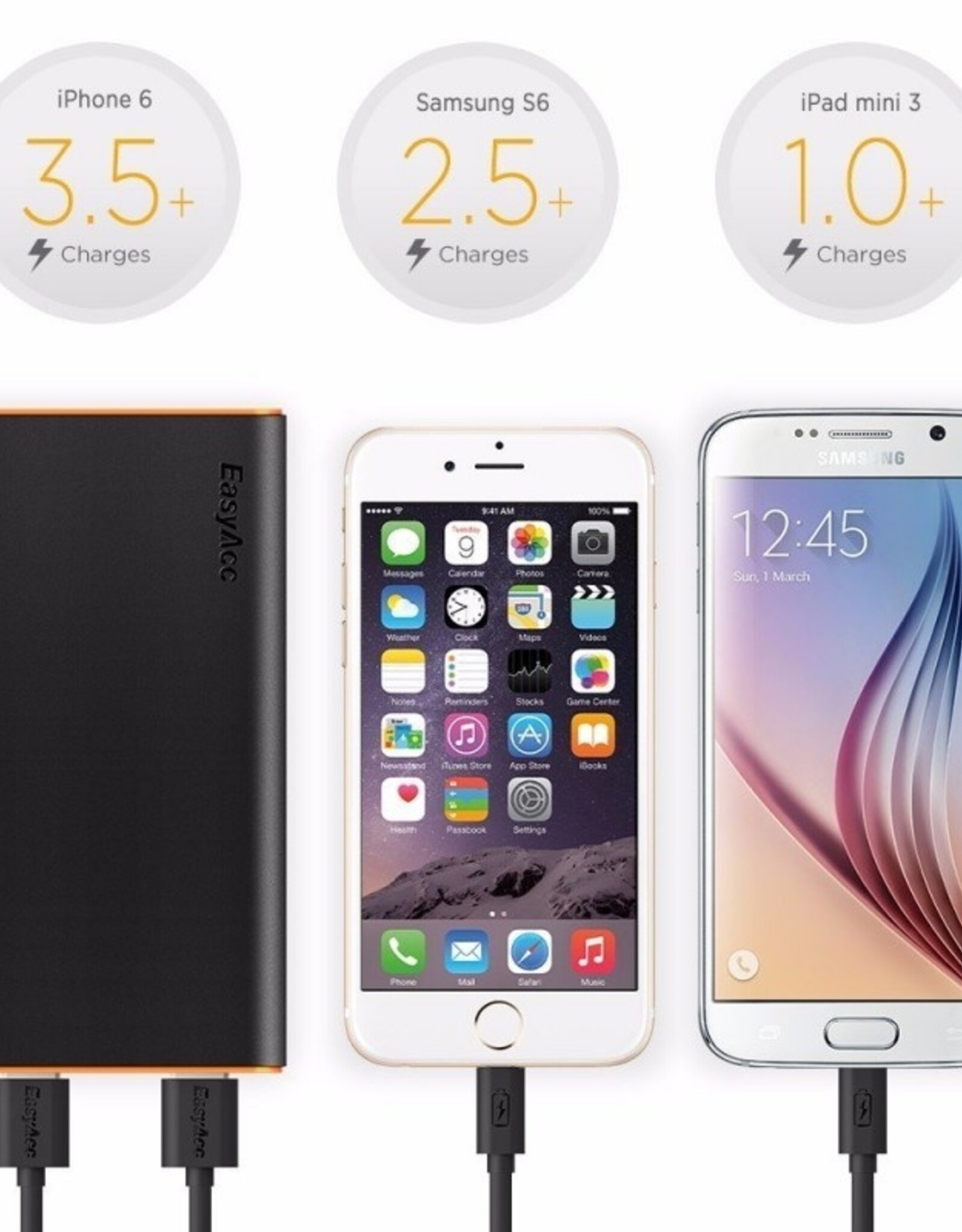 EasyAcc 10.000 mAh Quick Charge Powerbank